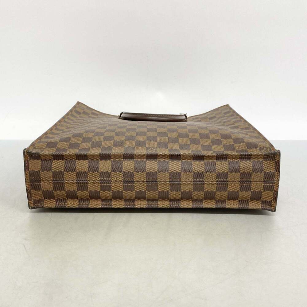 Louis Vuitton Damier Sac Plat Tote Bag N51140 Ebene Women's - Picture 3 of 10